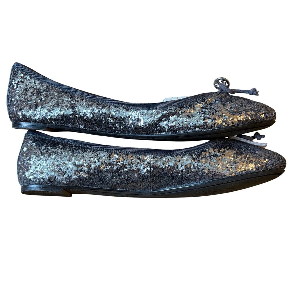 Tory Burch Silver Loafers Elegant Flats New Never Worn - Picture 3 of 5